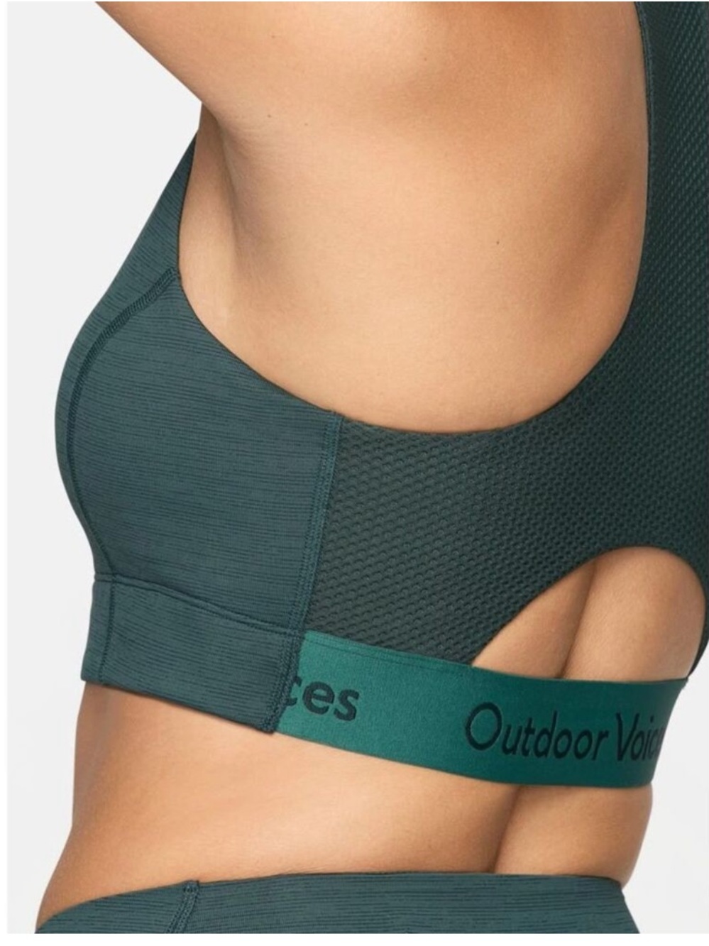 Outdoor Voices Doing Things mesh racerback sports bra
